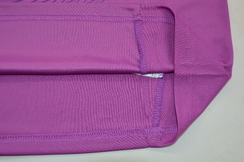 Thailand Quality(AAA) 25/26 Real Madrid Goalkeeper Purple Long Sleeve Soccer Jersey