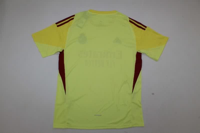 Thailand Quality(AAA) 25/26 Real Madrid Goalkeeper Yellow Soccer Jersey