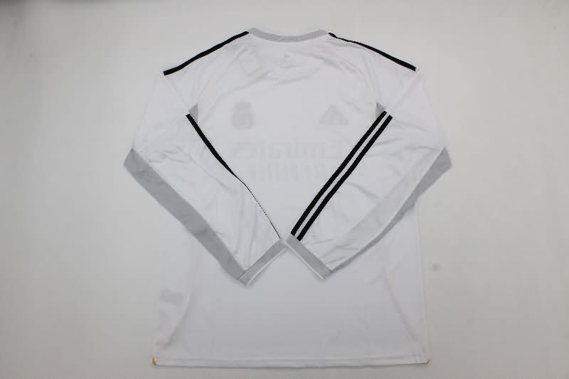 Thailand Quality(AAA) 25/26 Real Madrid Home Long Sleeve Soccer Jersey