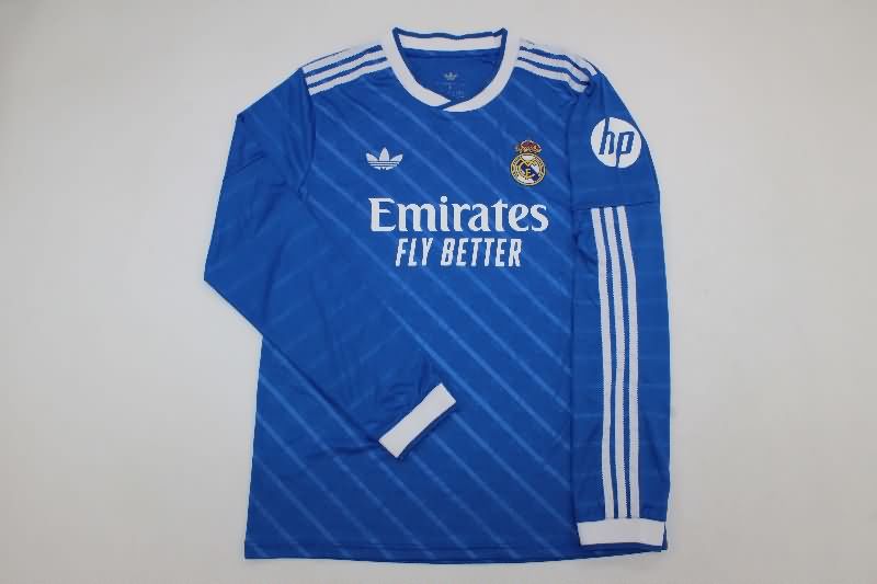 Thailand Quality(AAA) 25/26 Real Madrid Third Long Sleeve Soccer Jersey