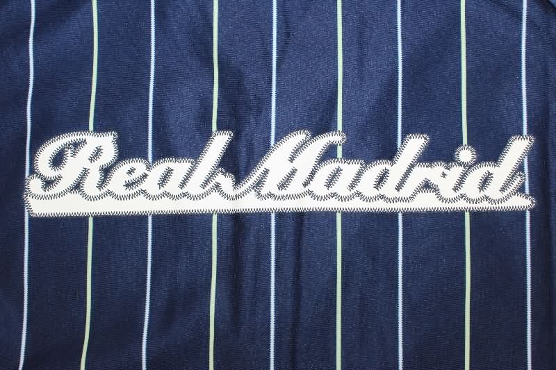 Thailand Quality(AAA) 25/26 Real Madrid Travel Dark Blue Soccer Jersey