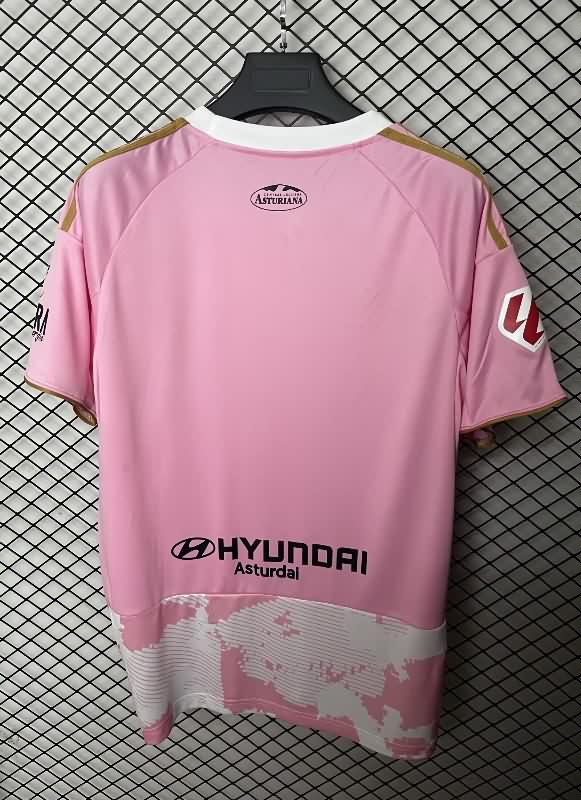 Thailand Quality(AAA) 25/26 Real Oviedo Pink Soccer Jersey