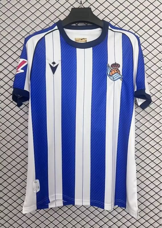 Thailand Quality(AAA) 25/26 Real Sociedad Home Soccer Jersey