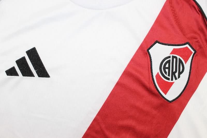Thailand Quality(AAA) 2025 River Plate Home Soccer Jersey