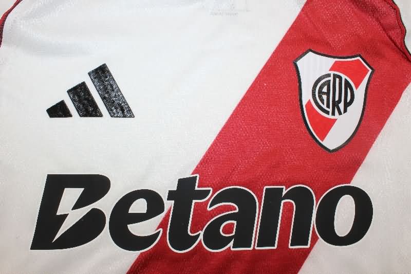 Thailand Quality(AAA) 2025 River Plate Home Soccer Jersey (Player)