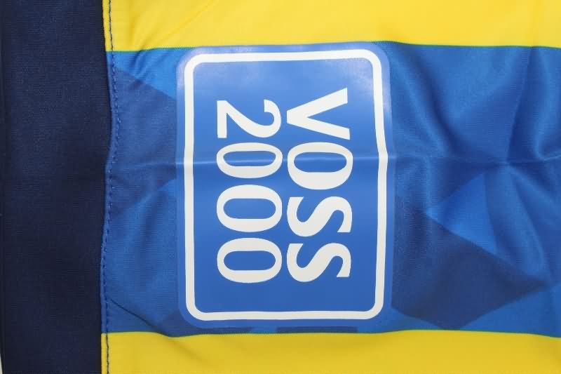 Thailand Quality(AAA) 2025 Rosario Central Home Soccer Jersey