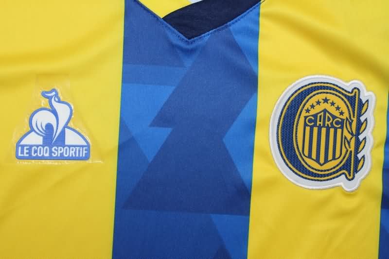 Thailand Quality(AAA) 2025 Rosario Central Home Soccer Jersey