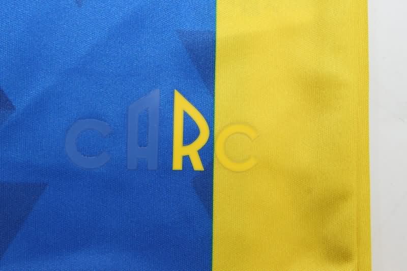 Thailand Quality(AAA) 2025 Rosario Central Home Soccer Jersey