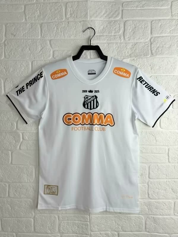 Thailand Quality(AAA) 25th Santos Anniversary Soccer Jersey