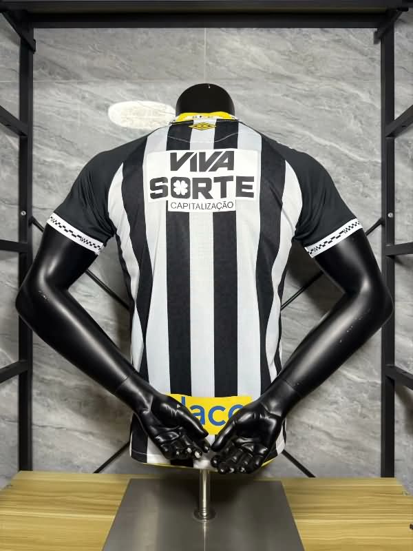 Thailand Quality(AAA) 2025 Santos Away Soccer Jersey With Sponsor (Player)