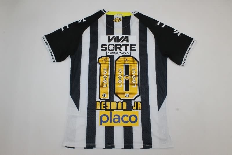 Thailand Quality(AAA) 2025 Santos Away Soccer Jersey With Sponsor