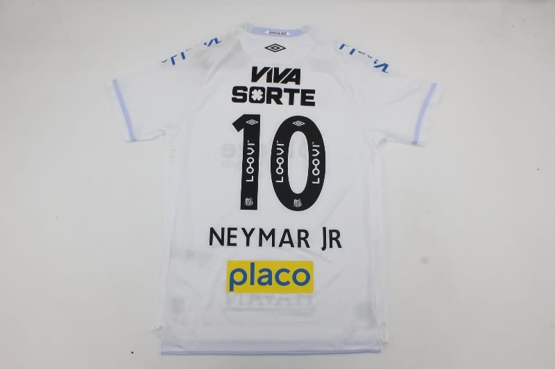 Thailand Quality(AAA) 2025 Santos Home Soccer Jersey With Sponsor