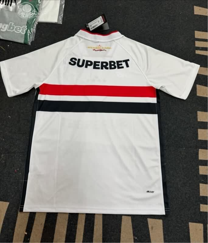 Thailand Quality(AAA) 2026 Sao Paulo Home Soccer Jersey