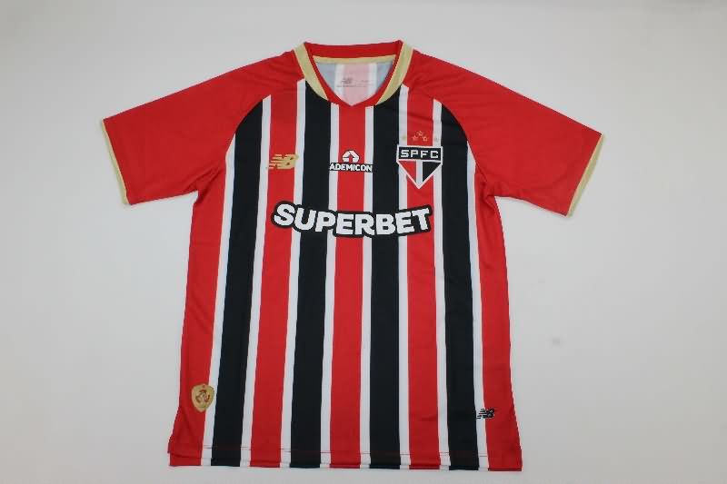 Thailand Quality(AAA) 2025 Sao Paulo Away Soccer Jersey