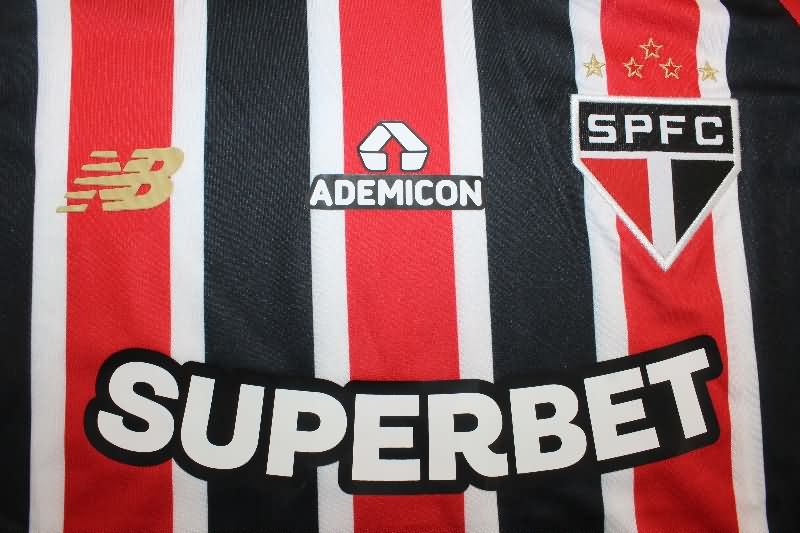 Thailand Quality(AAA) 2025 Sao Paulo Away Soccer Jersey