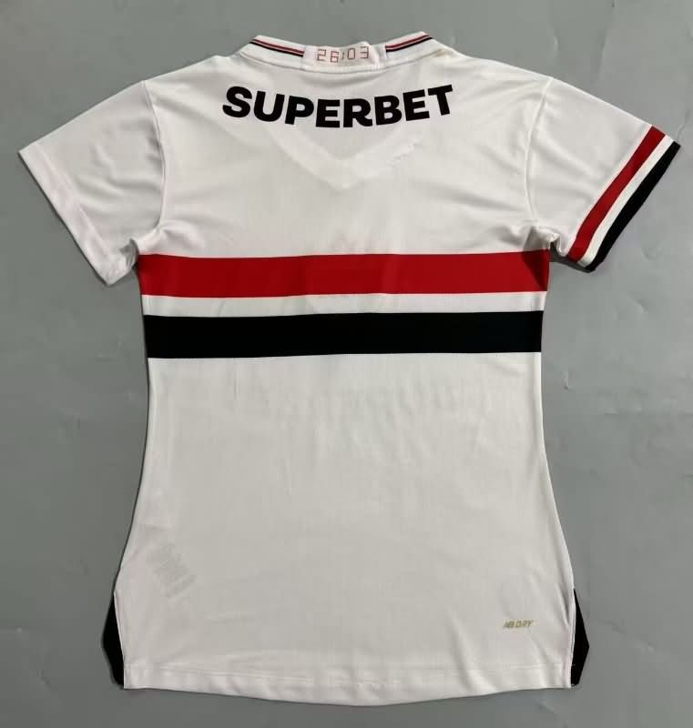 Thailand Quality(AAA) 2025 Sao Paulo Home Women Soccer Jersey