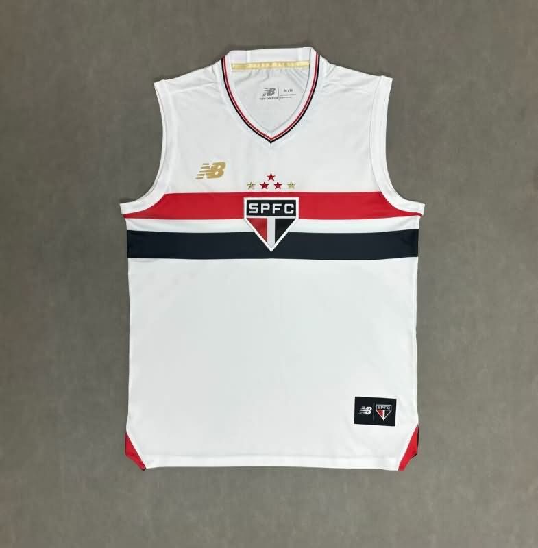 Thailand Quality(AAA) 2025 Sao Paulo Training Vest Soccer Jersey