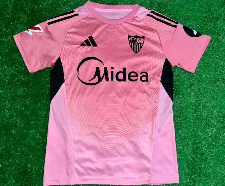 Thailand Quality(AAA) 25/26 Sevilla Goalkeeper Pink Soccer Jersey Thailand Quality(AAA) 25/26 Sevilla Goalkeeper Pink Soccer Jersey