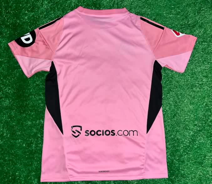 Thailand Quality(AAA) 25/26 Sevilla Goalkeeper Pink Soccer Jersey