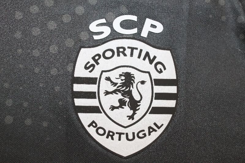 Thailand Quality(AAA) 25/26 Sporting Lisbon Black Soccer Jersey