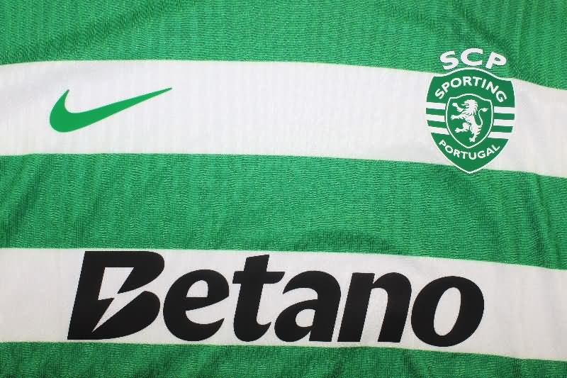Thailand Quality(AAA) 245/26 Sporting Lisbon Home Soccer Jersey (Player)