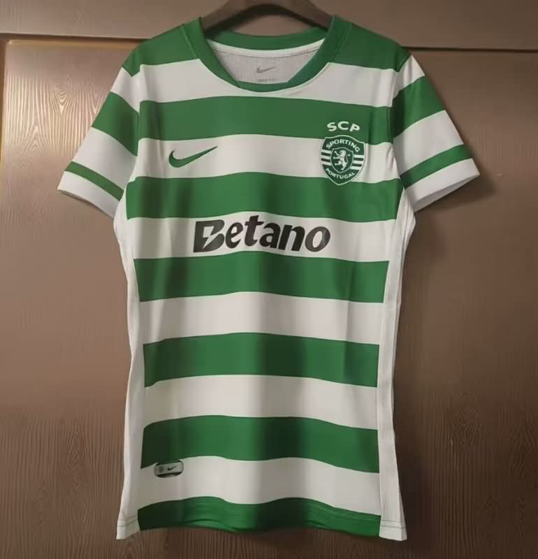 Thailand Quality(AAA) 25/26 Sporting Lisbon Home Women Soccer Jersey
