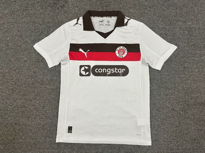 Thailand Quality(AAA) 25/26 St Pauli Away Soccer Jersey