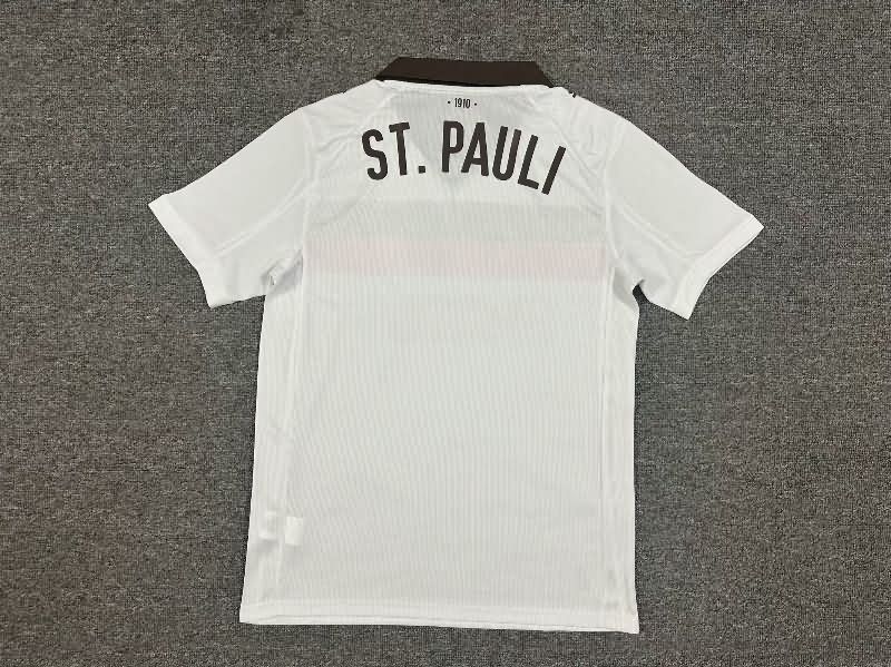 Thailand Quality(AAA) 25/26 St Pauli Away Soccer Jersey