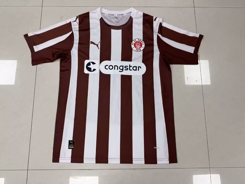 Thailand Quality(AAA) 25/26 St Pauli Home Soccer Jersey