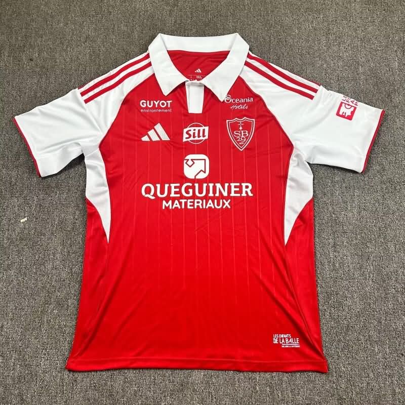 Thailand Quality(AAA) 25/26 Stade Brestois Home Soccer Jersey