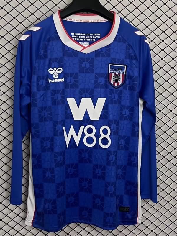 Thailand Quality(AAA) 25/26 Sunderland Away Long Sleeve Soccer Jersey