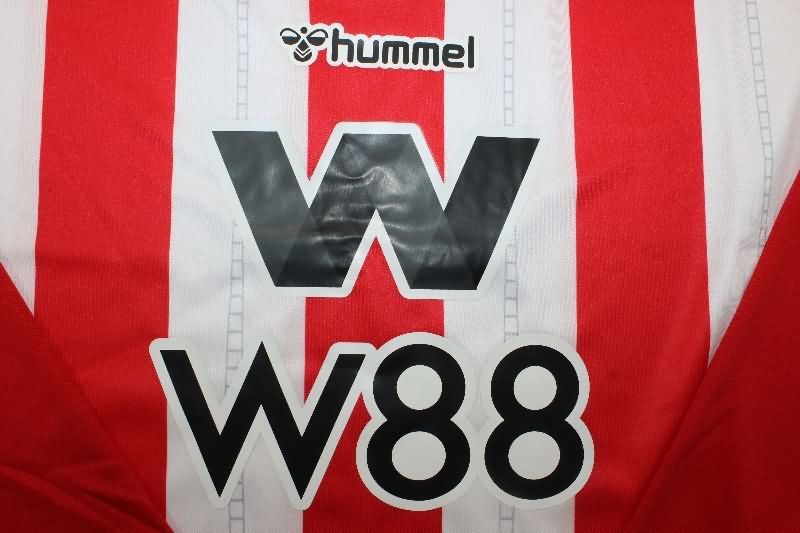 Thailand Quality(AAA) 25/26 Sunderland Home Long Sleeve Soccer Jersey