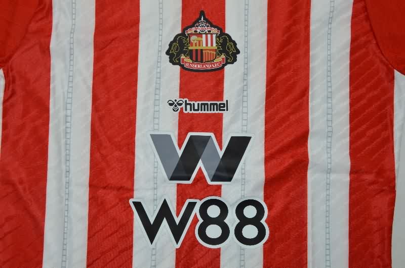 Thailand Quality(AAA) 25/26 Sunderland Home Soccer Jersey (Player)