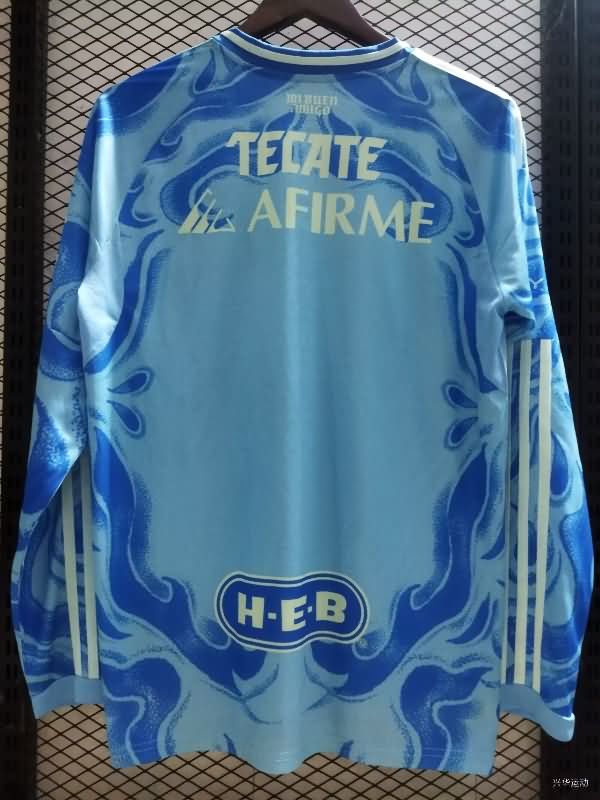Thailand Quality(AAA) 25/26 Tigres UANL Away Long Sleeve Soccer Jersey