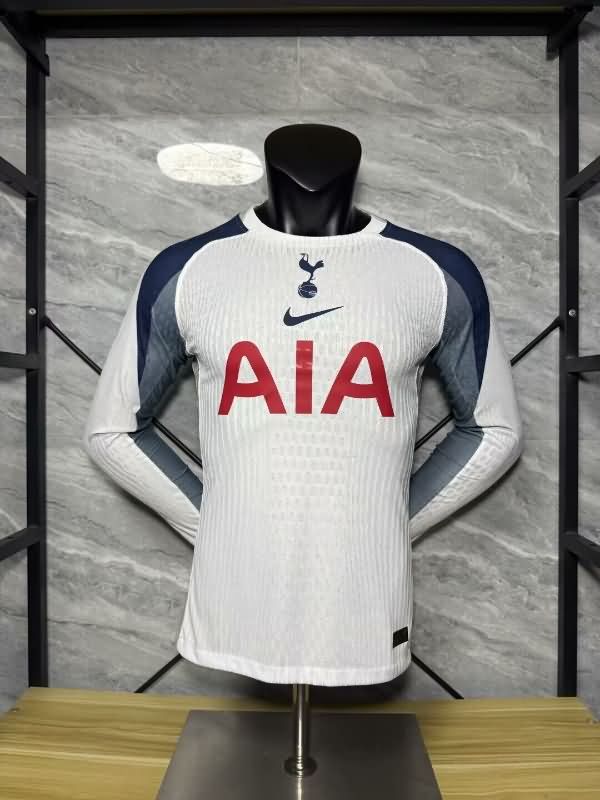 Thailand Quality(AAA) 25/26 Tottenham Hotspur Home Long Sleeve Soccer Jersey (Player)