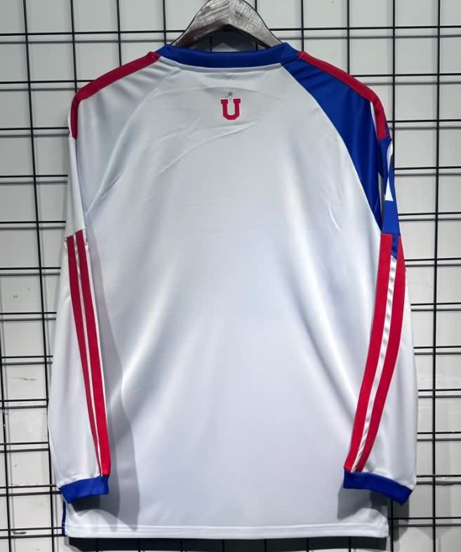 Thailand Quality(AAA) 2026 Universidad Chile Away Long Sleeve Soccer Jersey