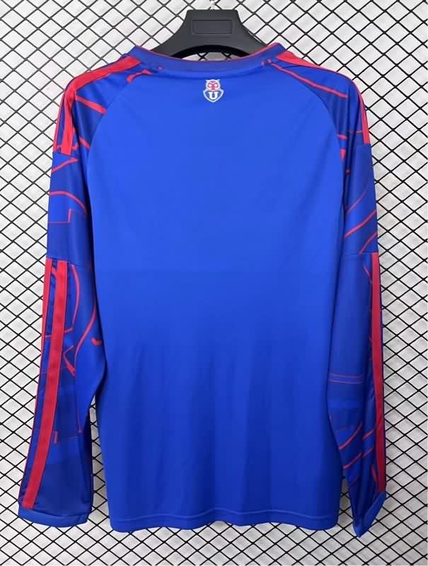 Thailand Quality(AAA) 2026 Universidad Chile Home Long Sleeve Soccer Jersey