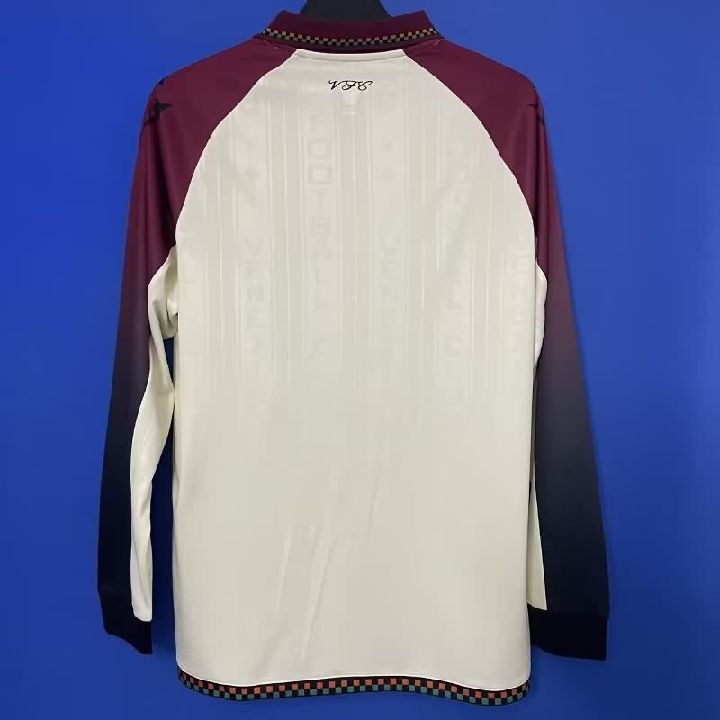 Thailand Quality(AAA) 25/26 Venezia Away Long Sleeve Soccer Jersey