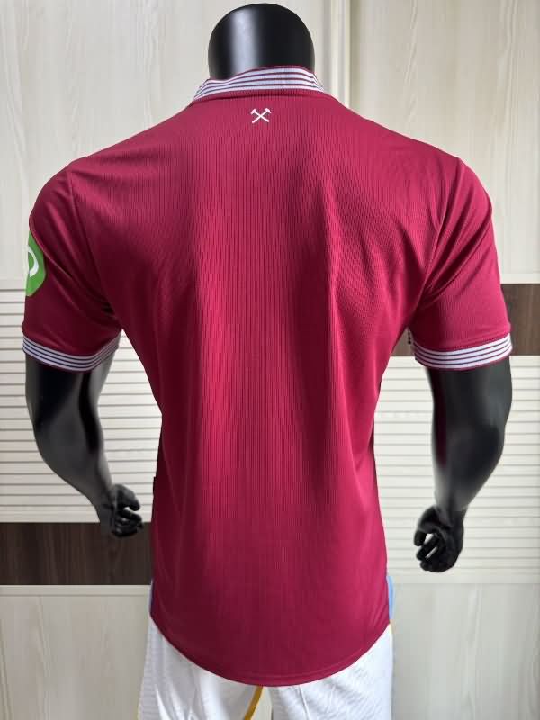 Thailand Quality(AAA) 25/26 West Ham Home Soccer Jersey (Player)