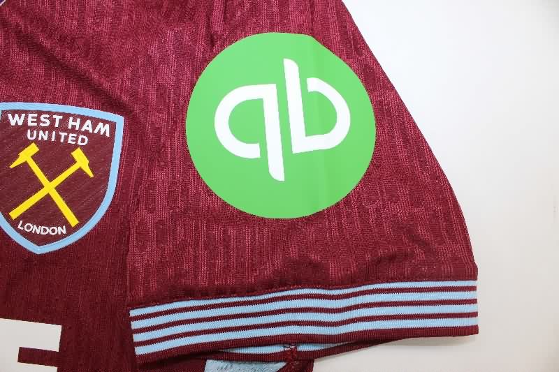 Thailand Quality(AAA) 25/26 West Ham Home Soccer Jersey (Player)