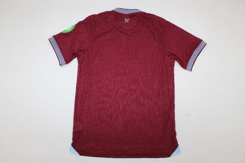 Thailand Quality(AAA) 25/26 West Ham Home Soccer Jersey (Player)