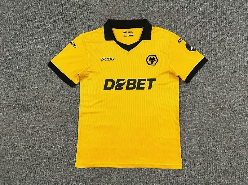 Thailand Quality(AAA) 25/26 Wolves Home Soccer Jersey