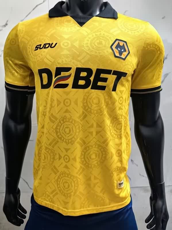 Thailand Quality(AAA) 25/26 Wolves Home Soccer Jersey (Player)