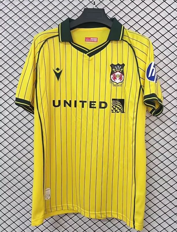 Thailand Quality(AAA) 25/26 Wrexham Away Soccer Jersey
