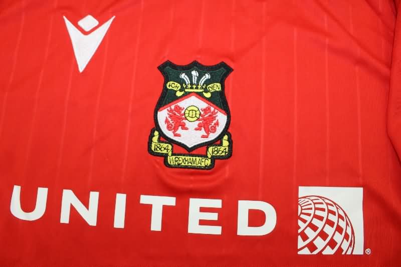 Thailand Quality(AAA) 25/26 Wrexham Home Soccer Jersey