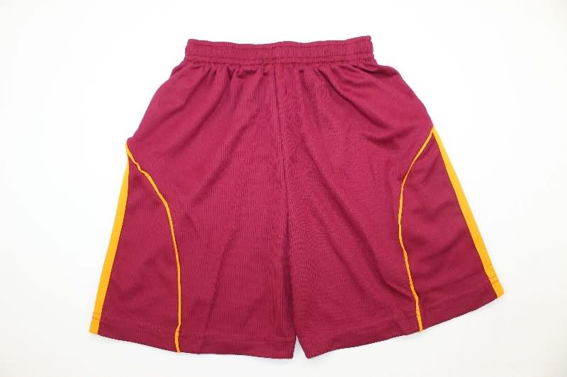25/26 AS Roma Home Kids Soccer Jersey And Shorts