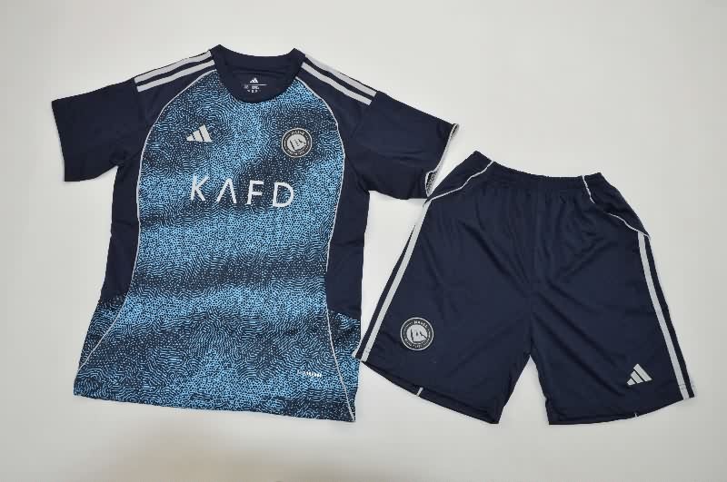 25/26 Al Nassr FC Away Kids Soccer Jersey And Shorts