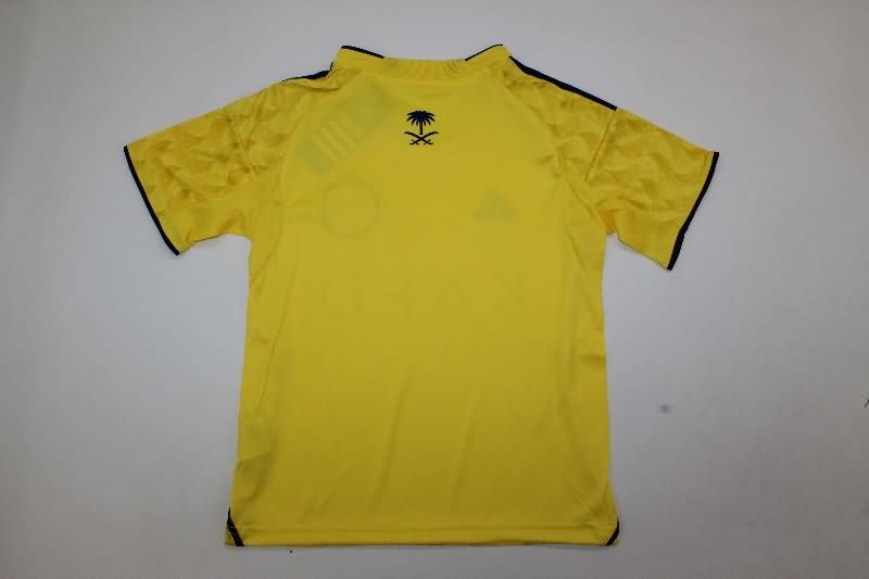 25/26 Al Nassr FC Home Kids Soccer Jersey And Shorts