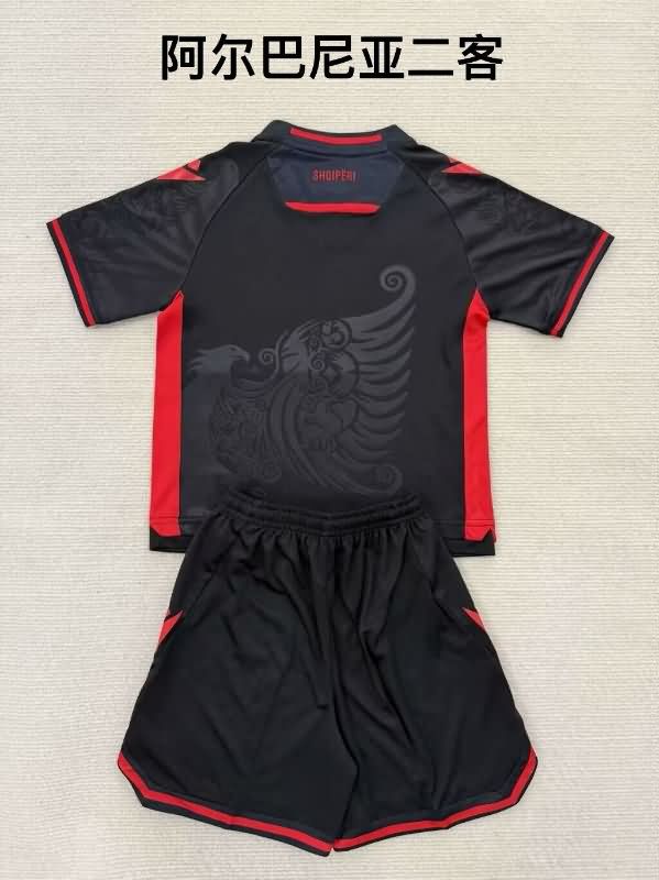 2025 Albania Third Kids Soccer Jersey And Shorts