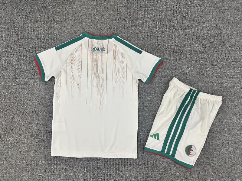 2026 Algeria Home Kids Soccer Jersey And Shorts